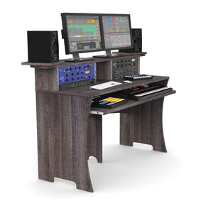 Glorious Workbench Studio Desk in Driftwood