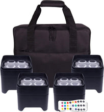 MobilePar Mini Hex 4 Bundle (4-Pack) with Carrying Case