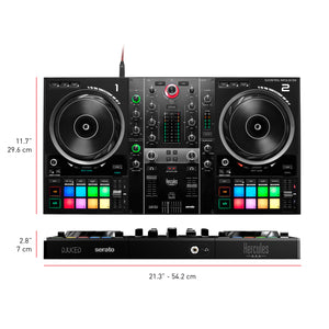 Hercules DJControl Inpulse 500 2 deck USB DJ controller for Serato DJ and DJUCED