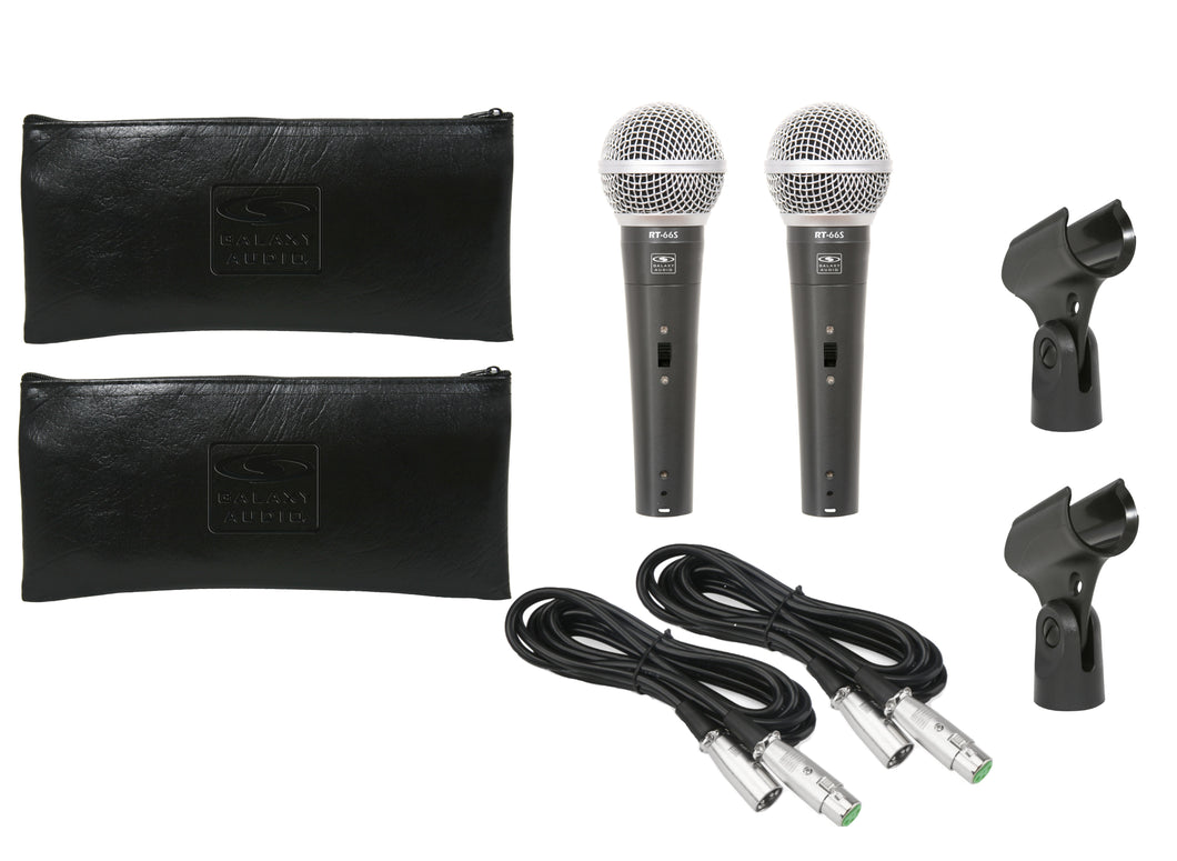 Galaxy Audio RT-66SX Dynamic Microphone (Pair)