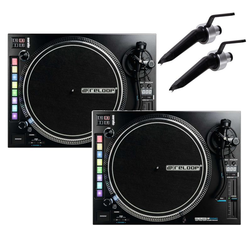 Reloop RP 8000mk2 PAIR Advanced Hybrid Turntable w MIDI feature