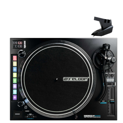Reloop RP-8000mk2 Advanced Hybrid Turntable w/ MIDI feature section and OM Needles