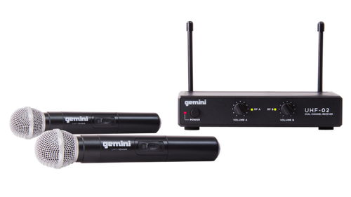 Gemini UHF-02M Wireless Microphone System 
